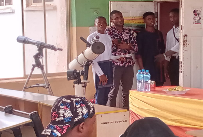 Exhibition of optical telescopes at the STEM Festival Nigeria 2023